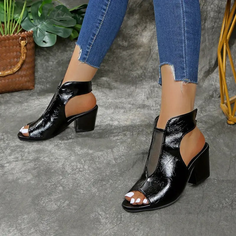 Thomis - Sandale Din Piele Antiderapante Cu Vârful Deschis