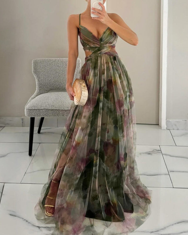 Tunika - Rochie Maxi Cu Imprimeu Floral