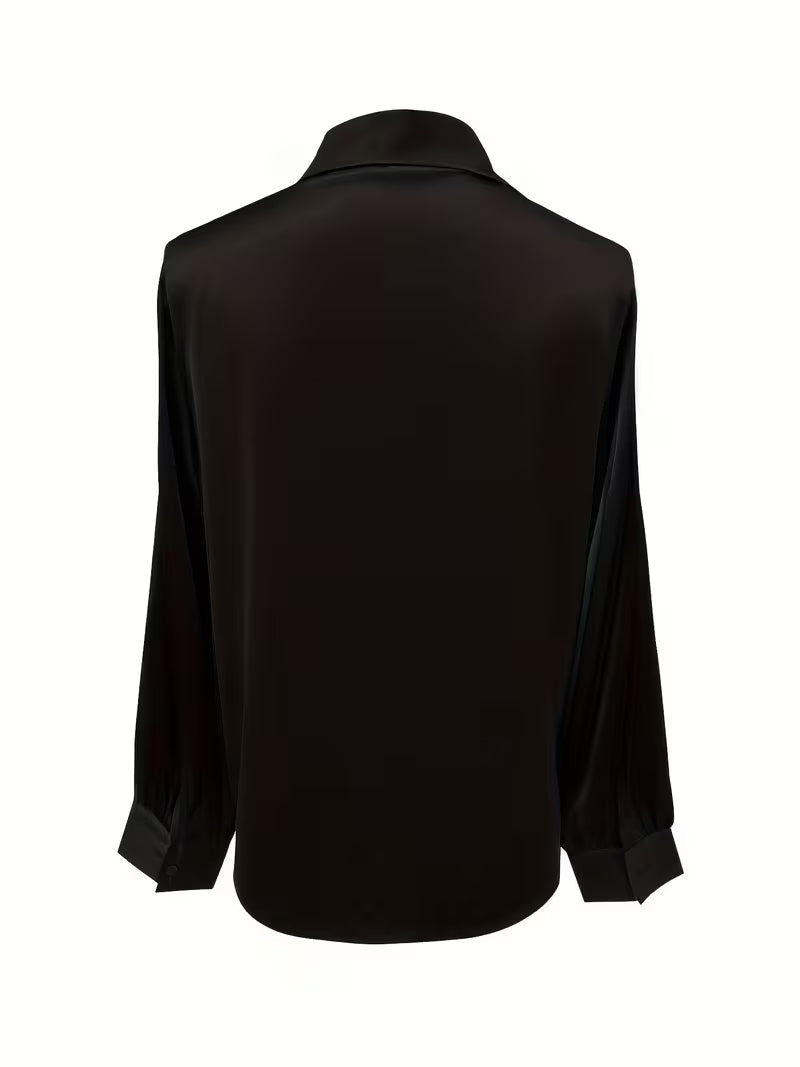 Leylah - Bluză Elegantă Cu Mâneci Lungi