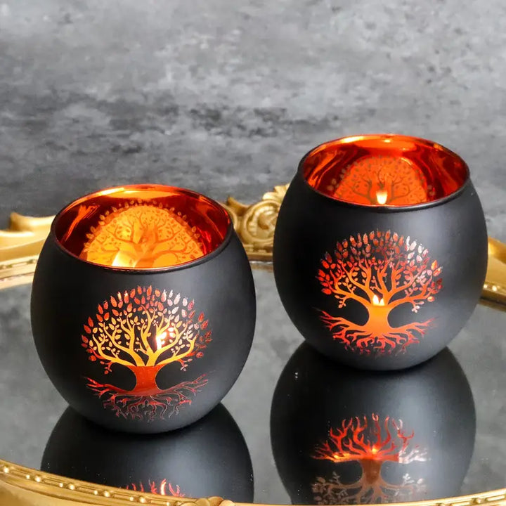 GlowRoot - Setează Suport Pentru Lumânări Arborele Vieții