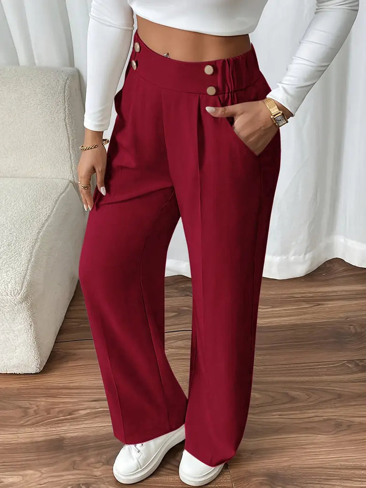Orvella - Pantaloni Confortabili Largi Cu Buzunare