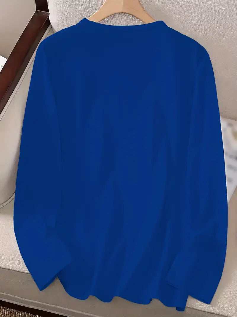 Odalina - Tricou Cazual Cu Imprimeu Smiley Cu Ochiul