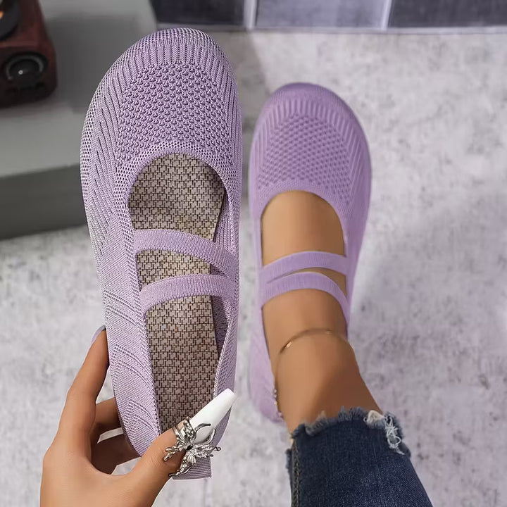 Kethryn - Pantofi Fără șireturi Din Tricot Model Mary Jane