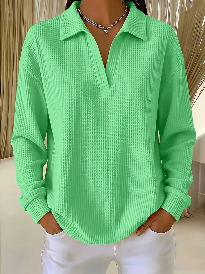 Daphnie - Cămașă Elegantă Cu Guler Polo