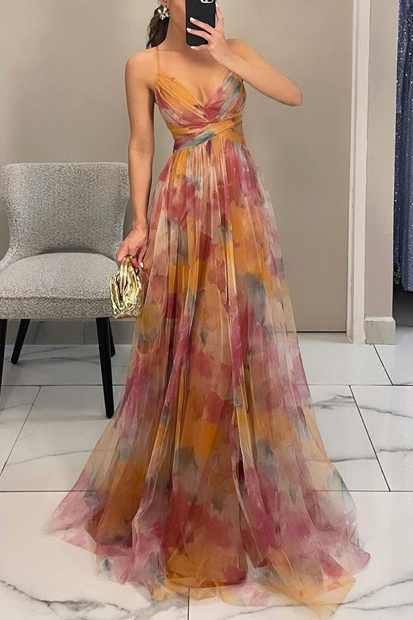 Qyn - Rochie Maxi Frumoasă Cu Imprimeu Floral