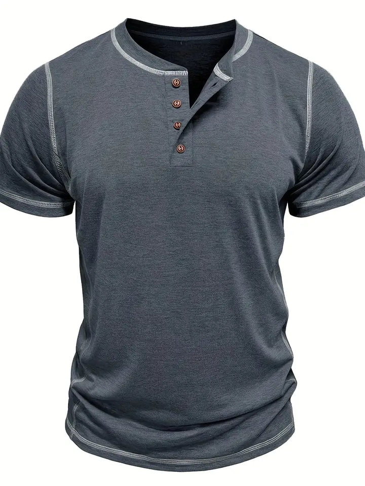 Orazio - Tricou Cu Mâneci Scurte și Nasturi