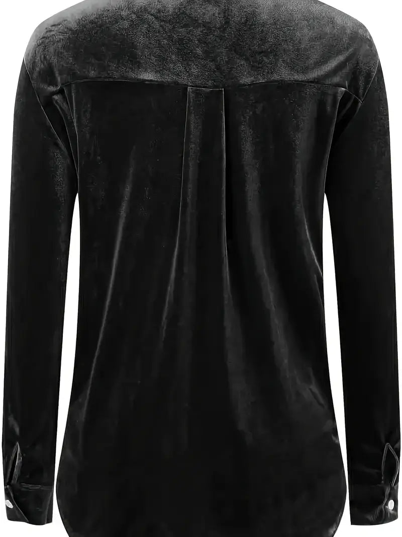 Geanie - Cămașă Cu Mâneci Lungi și Buzunare Frontale