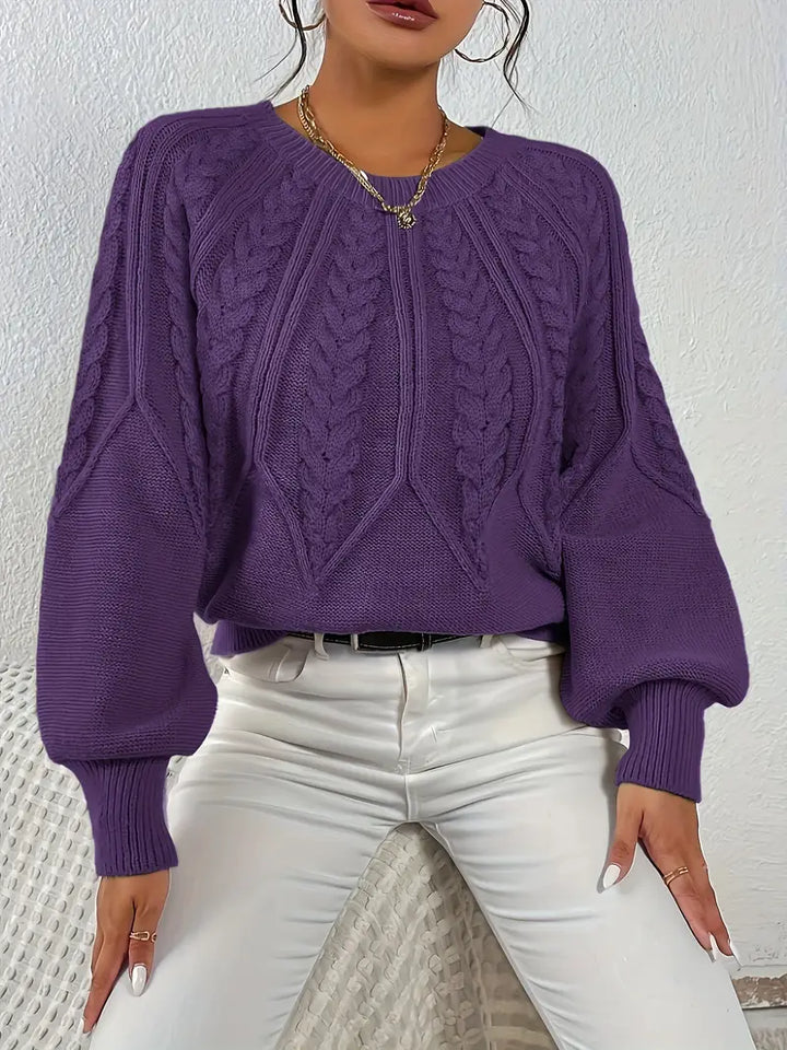 Özden - Pulover Elegant Cu Mâneci Lungi
