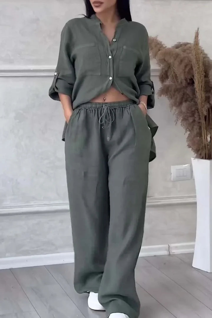 Arielle - Set Din Două Piese Din Bumbac și In