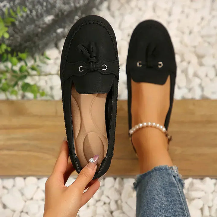 Patamon - Mocasini Comozi Cu Fundițe Moi În Stil Vintage