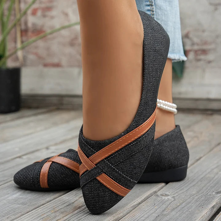 Shakina - Pantofi Confortabili Cu Curele Incrucișate