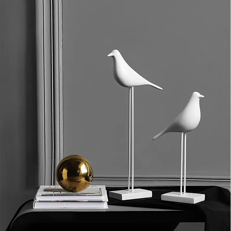PerchForm - Sculpturi Decorative Minimaliste In Formă De Păsări Pe Suport