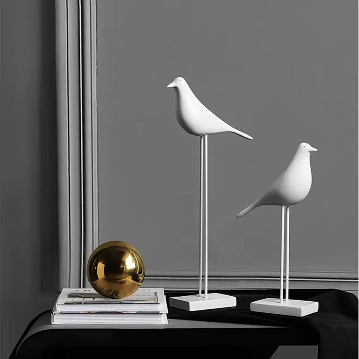 PerchForm - Sculpturi Decorative Minimaliste In Formă De Păsări Pe Suport