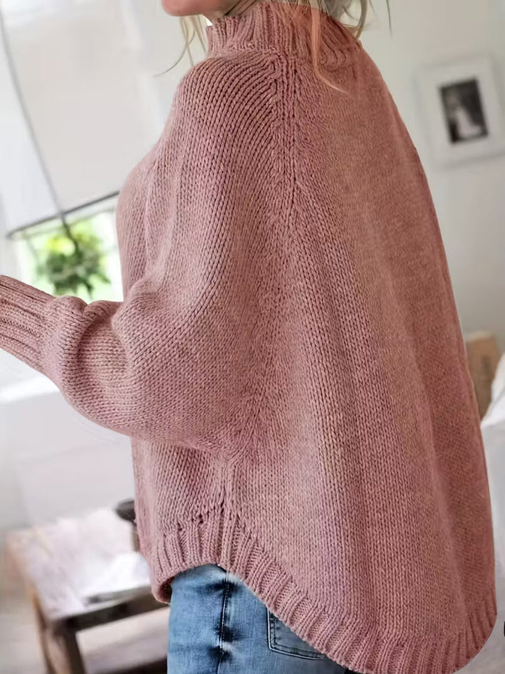 Pamella - Pulover Supradimensionat Cu Model Tricotat