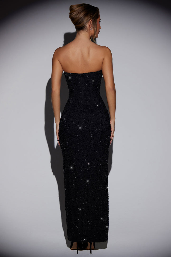 Melinia - Rochie Maxi Cu Constelație De Perle