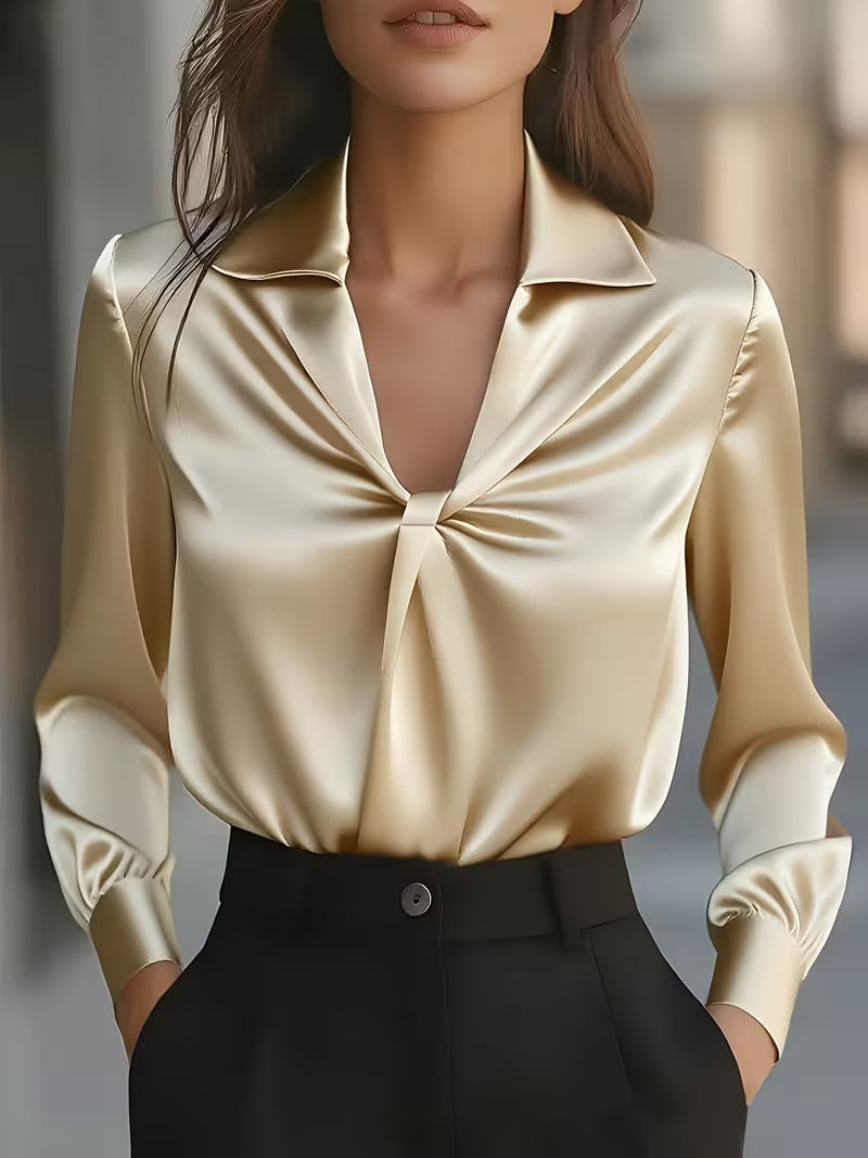 Leylah - Bluză Elegantă Cu Mâneci Lungi
