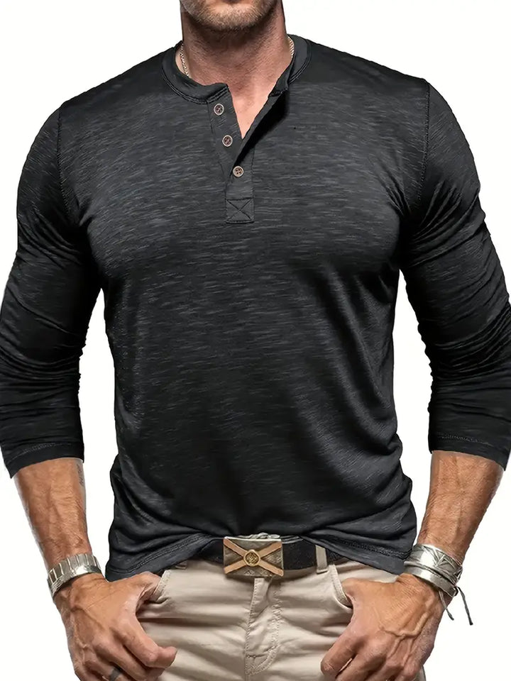 Randell - Tricou Casual Cu Mânecă Lungă