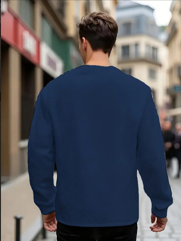 Malinga - Hanorac Casual Cu Model Geometric și Mâneci Lungi