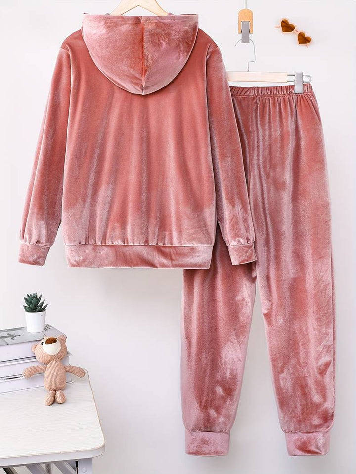 Tiferet - Set Elegant Format Din Pulover cu Glugă și Pantaloni