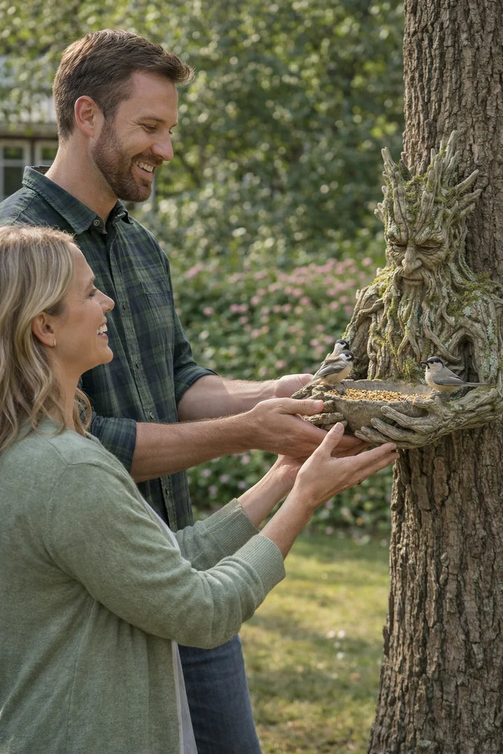 NatureHold – O Sculptură Pentru Hrănirea Păsărilor Integrată în Copac