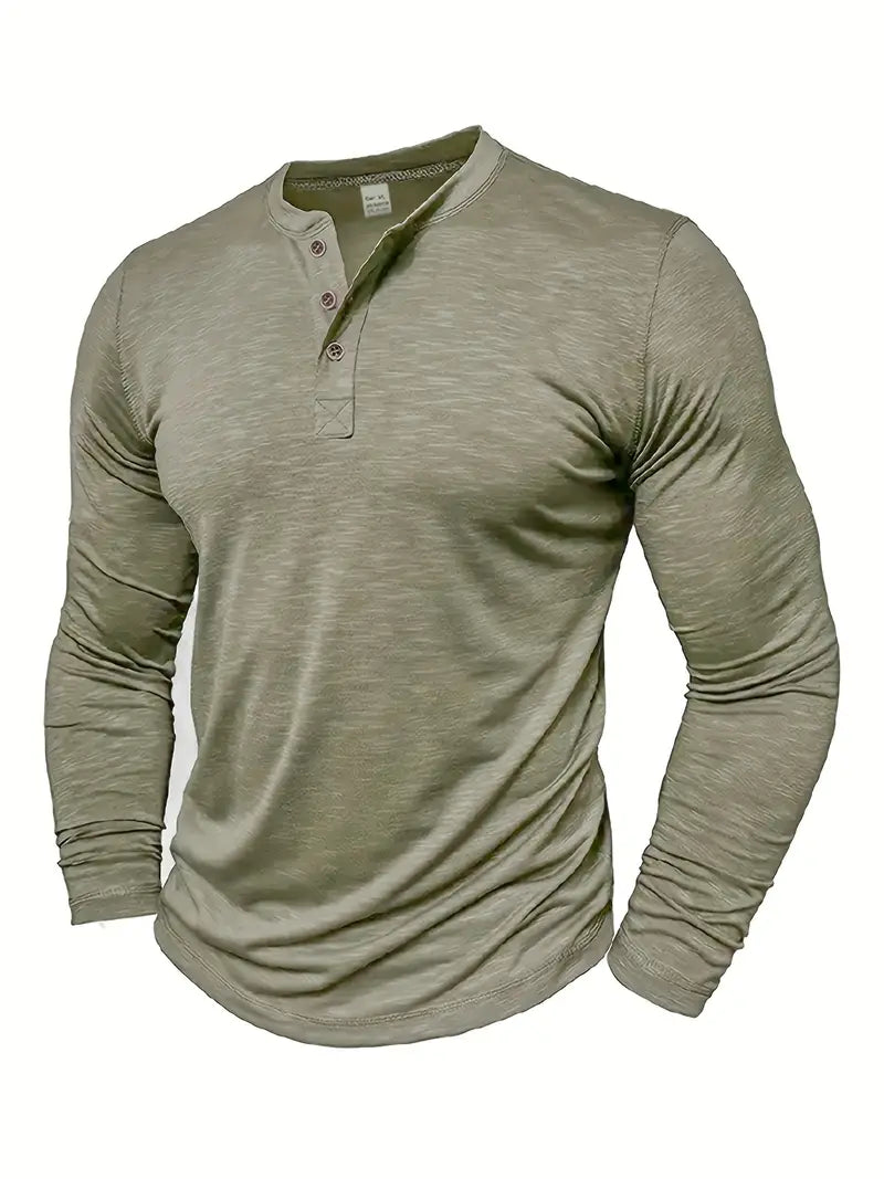 Randell - Tricou Casual Cu Mânecă Lungă