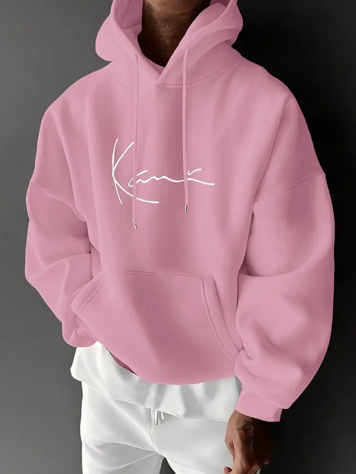 Jayasuriya - Hanorac Confortabil Cu Imprimeu Semnătură