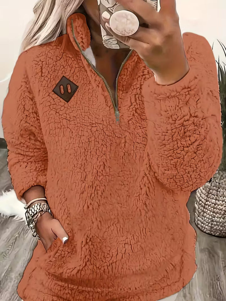 Humera - Jachetă Elegantă Cu Mâneci Lungi și Fermoar