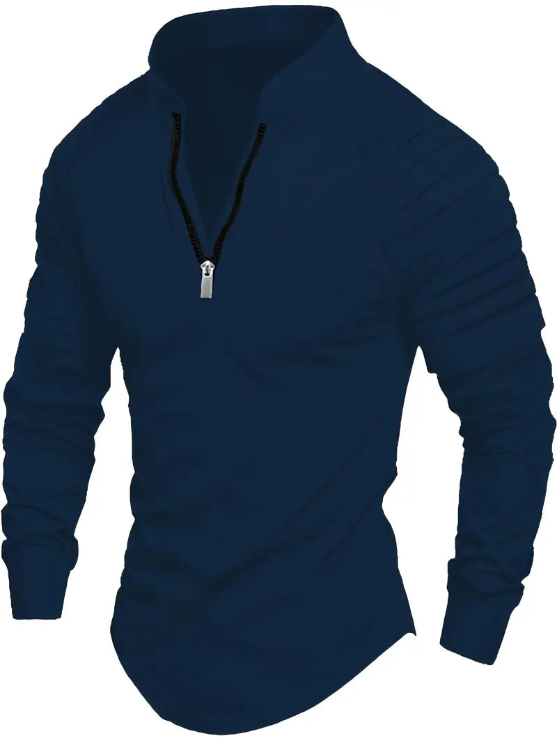 Linwood  - Tricou Polo Cu Mânecă Lungă și Fermoar