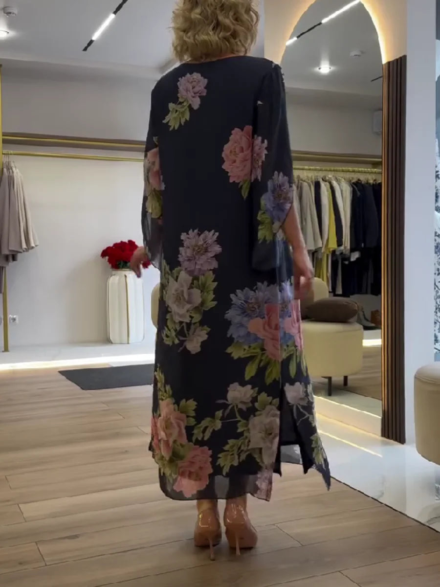 Yael - Rochie Maxi Cu Imprimeu Floral