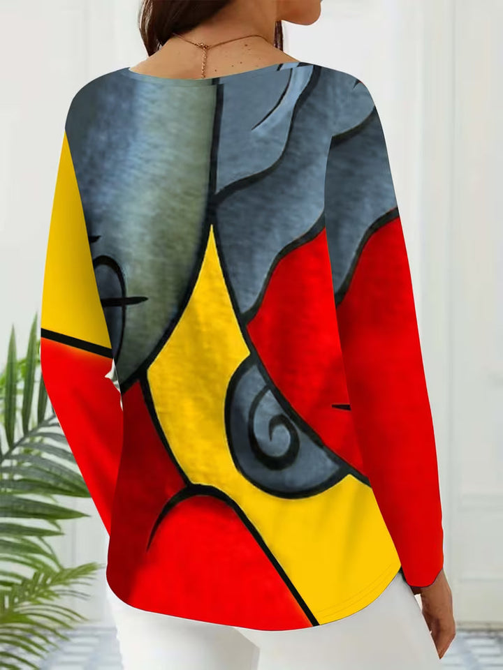 Limmina – Bluză Cu Imprimeu Geometric Abstract