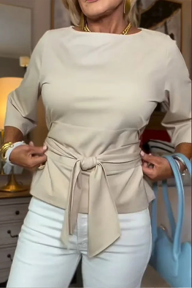 Shaniera - Top Elegant Cu Cordon La Talie