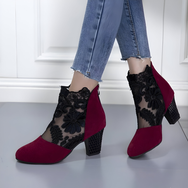 Elizaveta - Pantofi Ortopedici Cu Model Floral