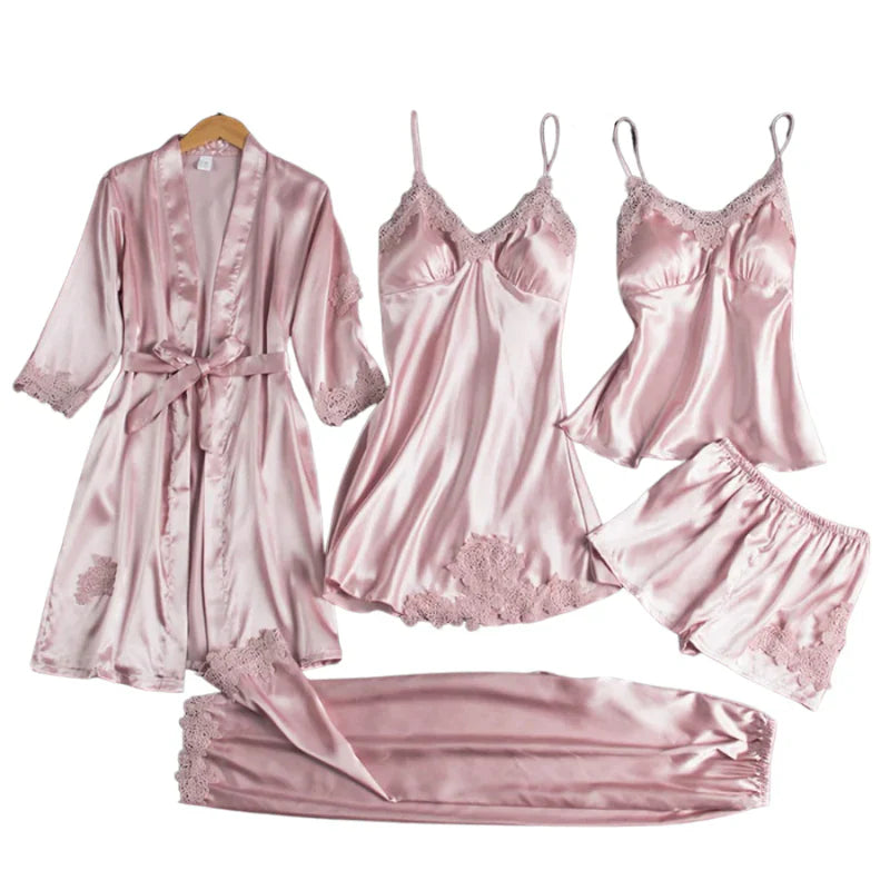 Audrey - Set din 5 Piese din Satin