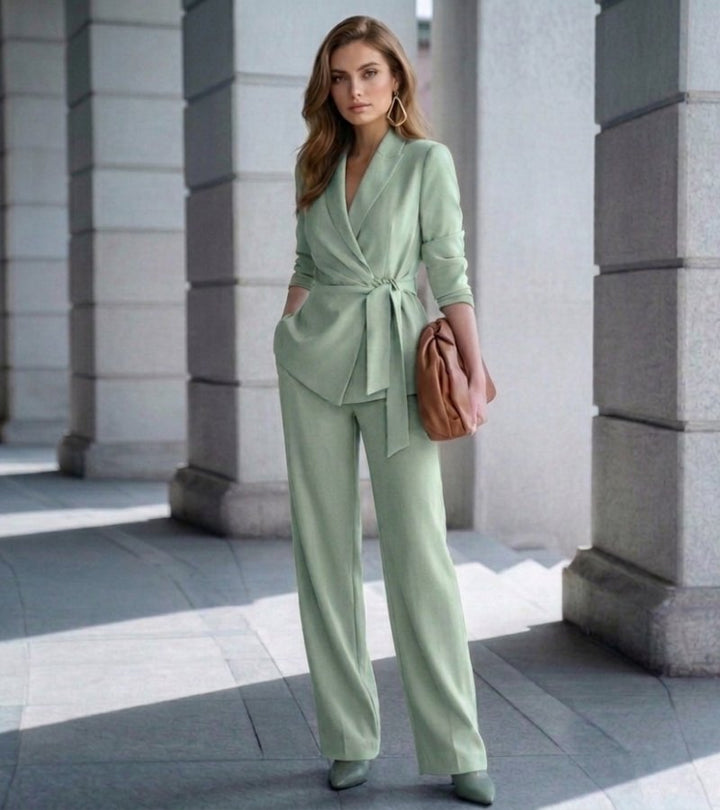 Asya - Costum Eleganță Casual Din Două Piese