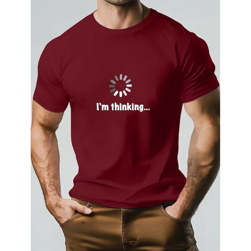 Think – Tricou Din Bumbac și Imprimeu