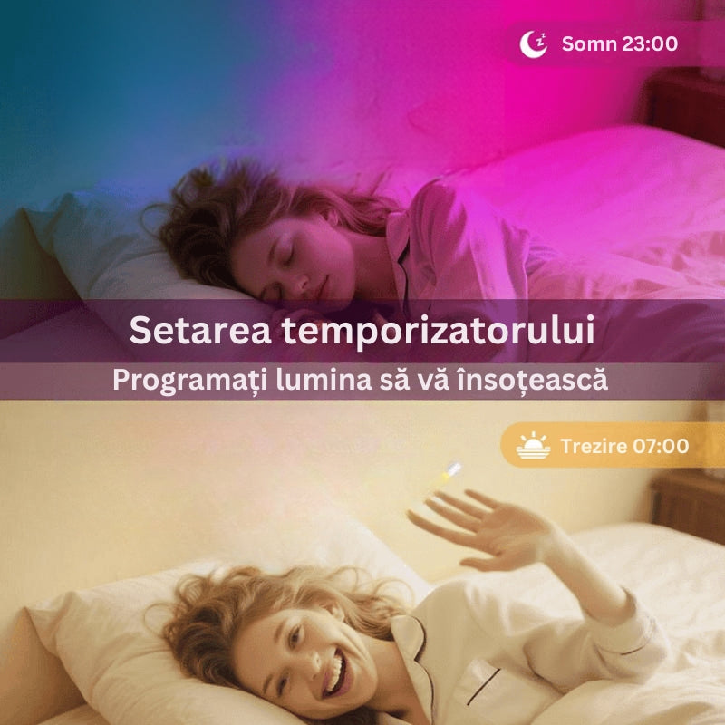 LumiRope - Lumină Flexibilă RGB Inteligentă Cu Silicon, 360 De Grade