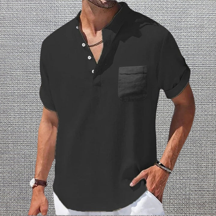 Anthony - Tricou Elegant Cu Mâneci Scurte și Buzunar