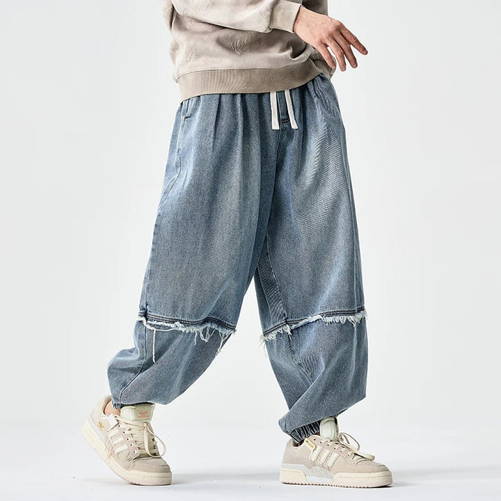 Brennan – Pantaloni De Jogging Din Denim Cu Croi Larg și Stilat