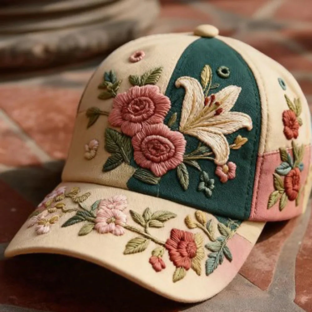 Virinia - Șapcă Cu Broderie Florală
