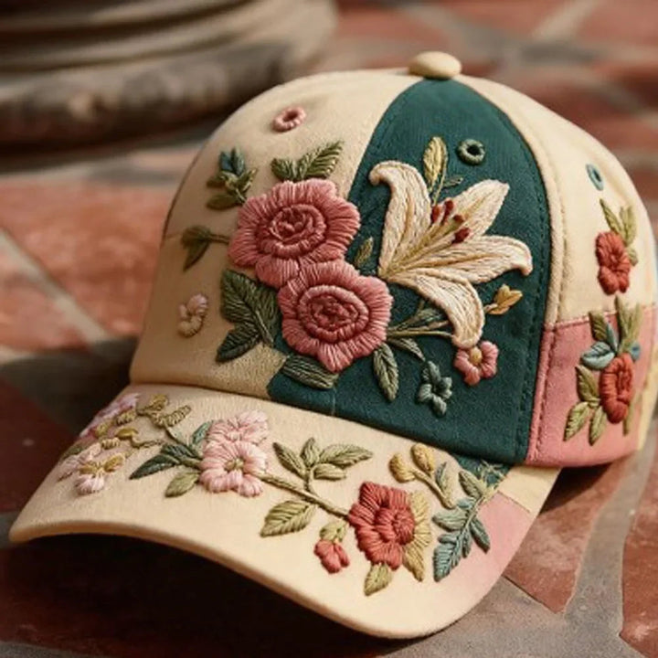 Virinia - Șapcă Cu Broderie Florală