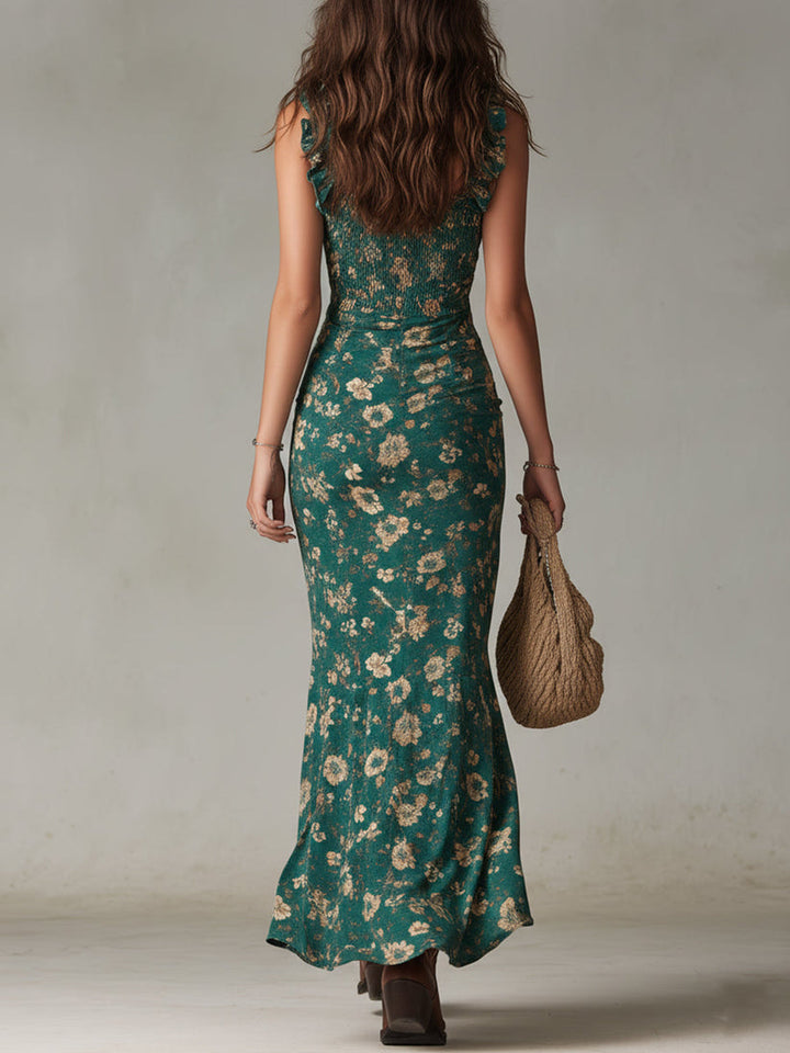 Nadjia - Rochie Maxi Boho, Din Material Respirabil