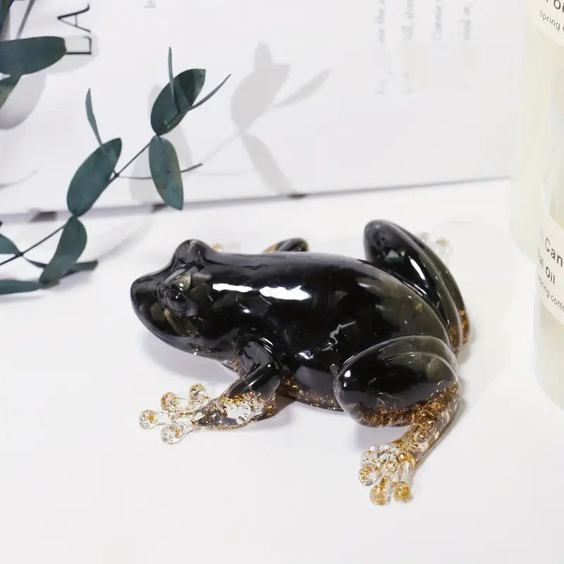 Frostone - Sculptură Din Cristal în Formă de Broască Pentru Decorarea Casei