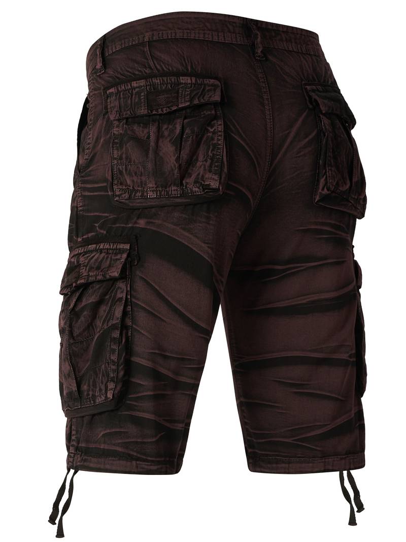 Thomas - Pantaloni Scurți Cargo Casual Cu Imprimeu Camuflaj Și Buzunare