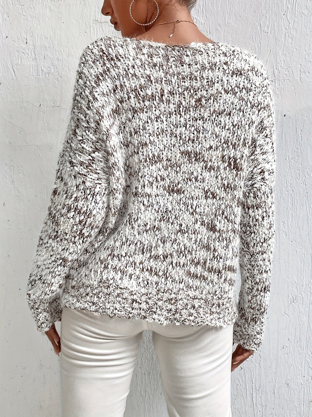 Chryselda - Pulover Casual Cu Mâneci Lungi Din Tricot