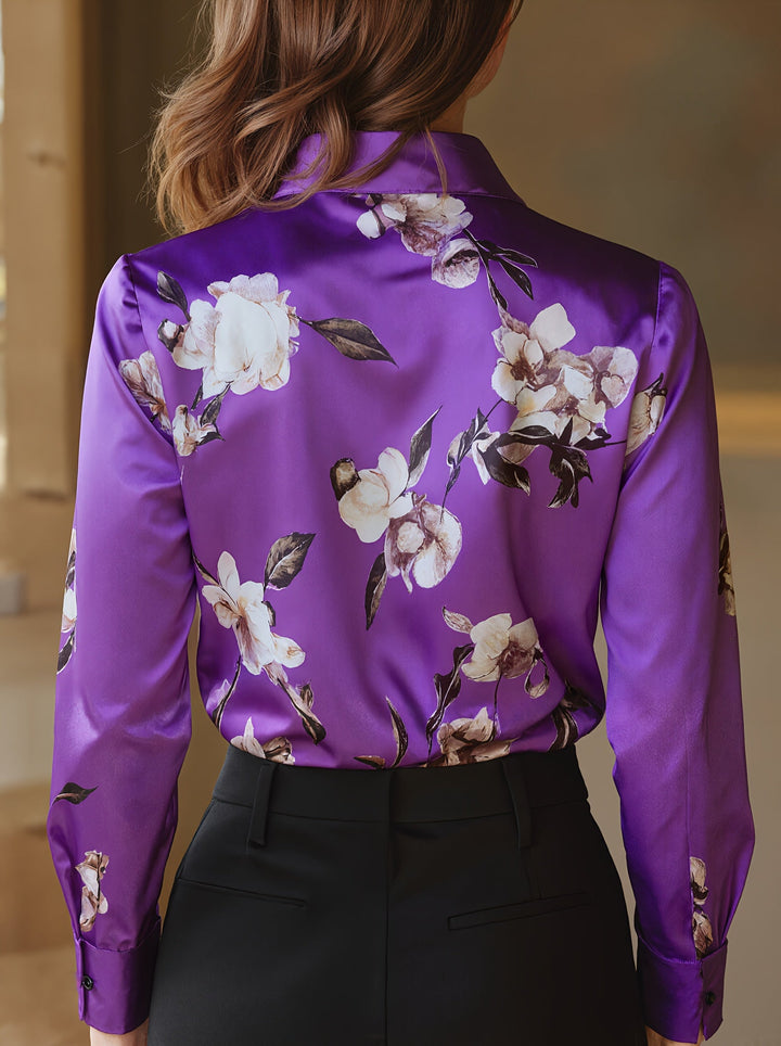 Majia - Cămașă Elegantă Cu Mâneci Lungi și Nasturi