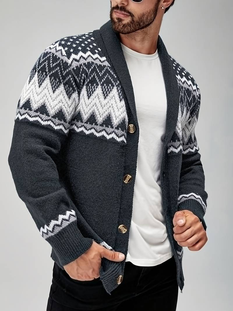 Elroy - Pulover Casual cu Model Geometric