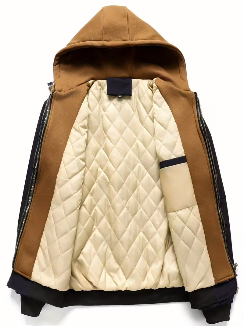 Sylvain - Jachetă Cu Glugă Si Fermoar, In Stilul Forțele Aeriene