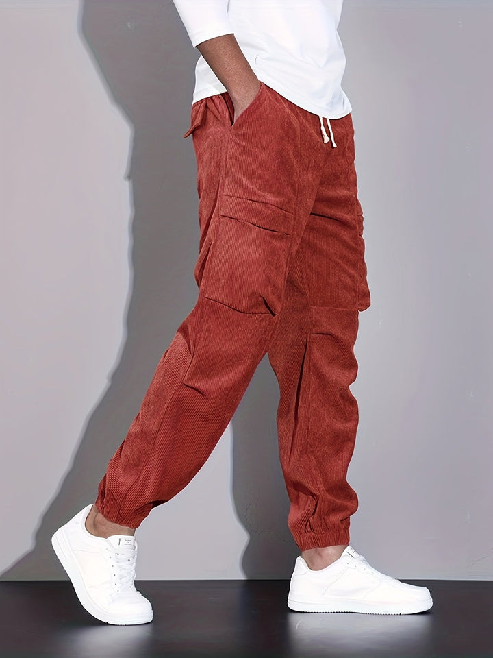 Blevin - Pantaloni Cargo Cu Multiplu Buzunare