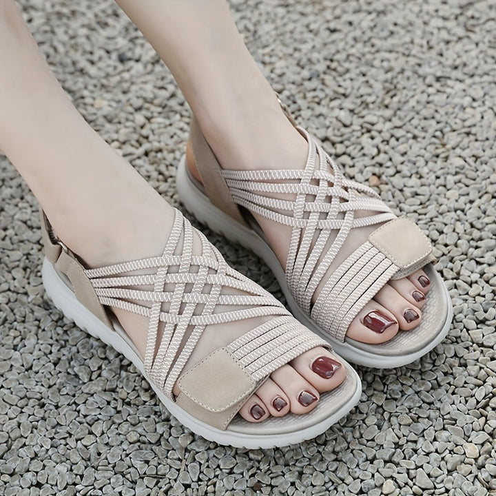 Judy - Sandale Confortabile Cu Toc Robust In Formă De Pană
