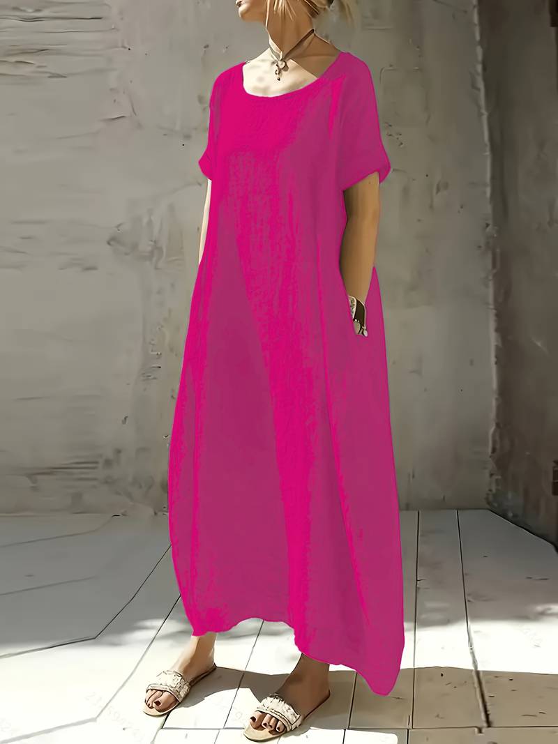 Anuradhi - Rochie lungă Casual cu Mâneci largi